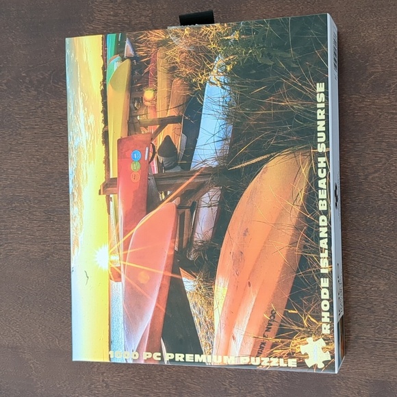1000 Piece Rhode Island Beach Sunrise Puzzle Buffalo Games Colorful Kayak - Picture 1 of 9